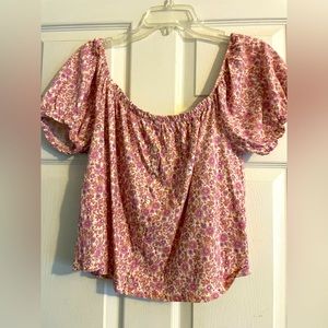 Crop floral AE shirt